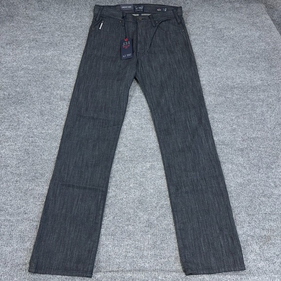 Armani Jeans Mens 31x34 Blue J31 Regular Fit Comfort Straight Leg 5-Pockets NEW - Picture 1 of 13